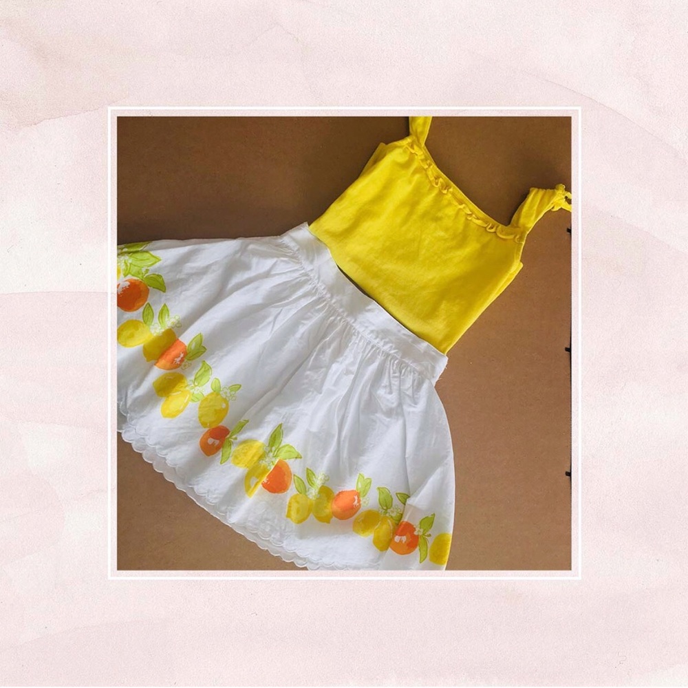 ✨SOLD✨Janie and Jack skirt set ‘Taste Of Capri’